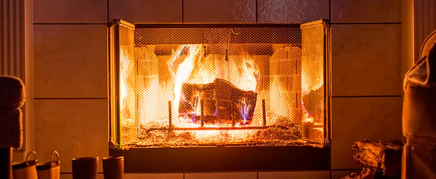 Mendota Hearth Landscape Fireplace Installation in Belleville, Illinois