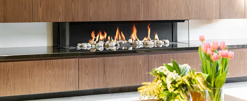 Double-height Fireplace Design Refurbishment in Belleville, Illinois