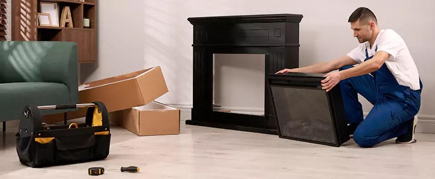 Old Rusted Metal Fireplace Repair And Replacement in Belleville, IL